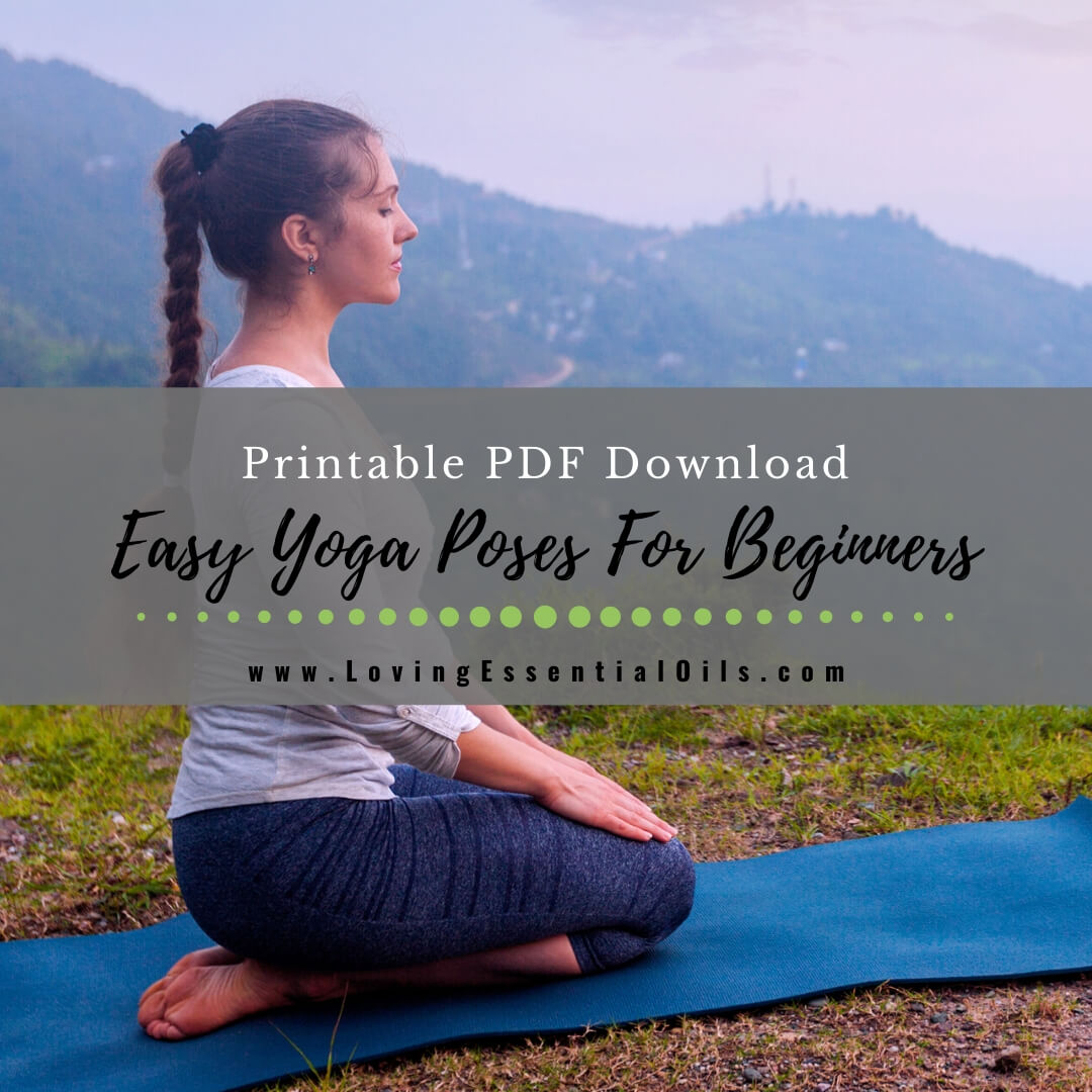 Easy Yoga Poses For Beginners Printable PDF image